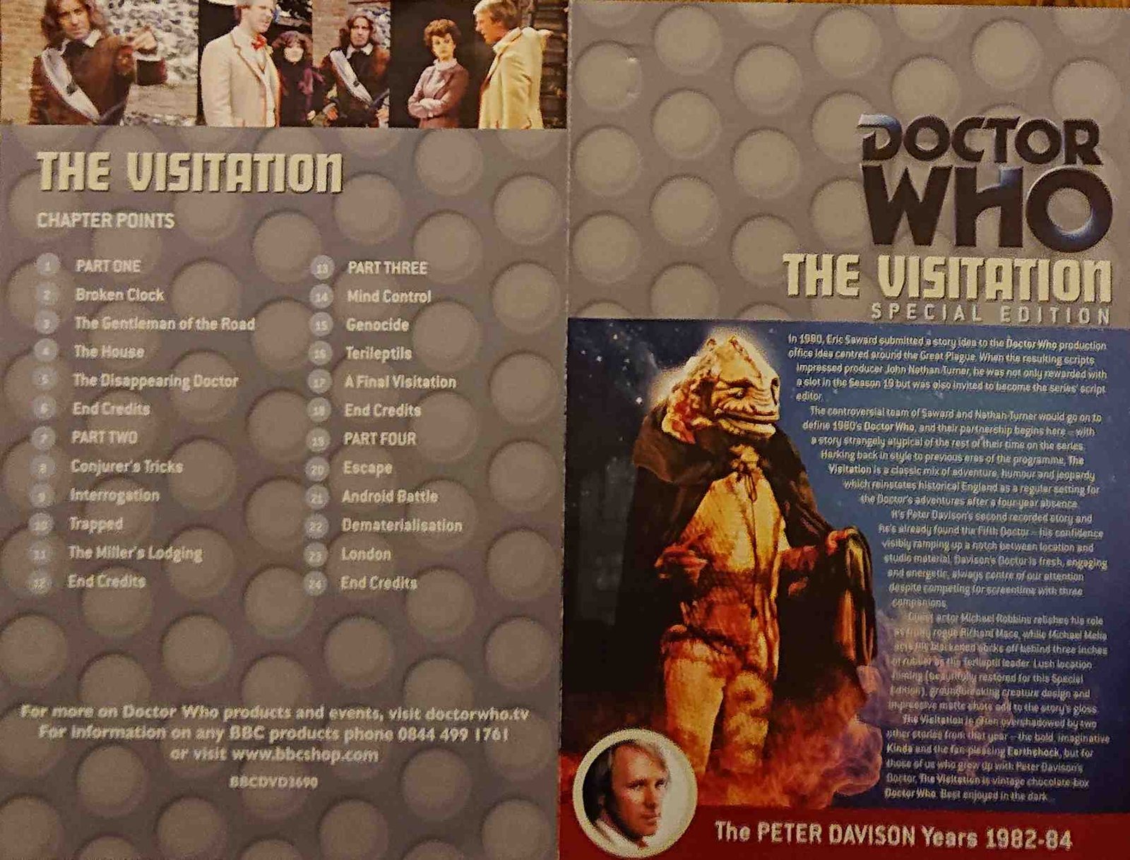 Middle of cover of BBCDVD 3690